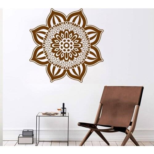 Mandala Wall Decal Bedroom Headboard Decor Egyptian Culture Patterns Flower Flora Vinyl Home Decoration Window Stickers Z594
