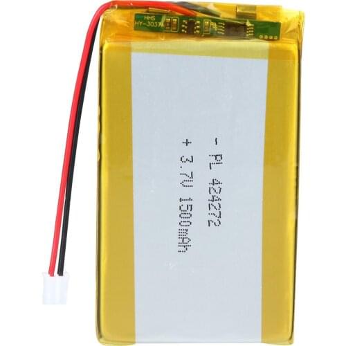 Mejuew 3.7V 1500mAh 424272 Rechargeable Lipo Battery with JST Connector