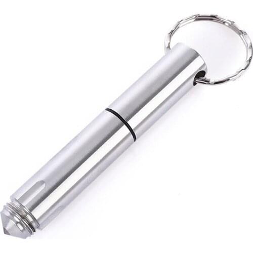 Stainless Steel Mini Tactical Pen Defense Pen EDC Outdoor Survival Lady Self-defense Tool Necklace Key Pen Broken Window Tools