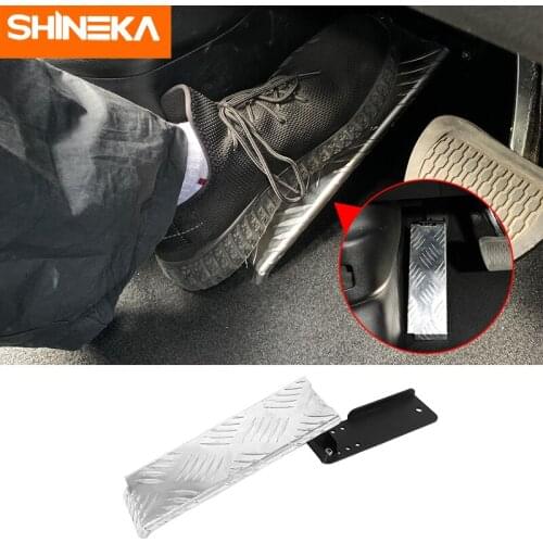 SHINEK Car Foot Pedal For Jeep Wrangler 2018+ Car Left Foot Rest Pedal Accessories For Jeep Wrangler JL JT 2018+ Car Styling