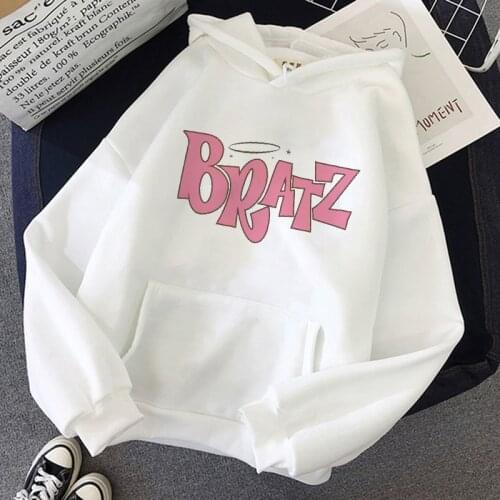 Bratz alphabet sweatshirt Harajuku Kawaii cute hoodie women winter clothing femme top casual spring and autumn hoodie friends