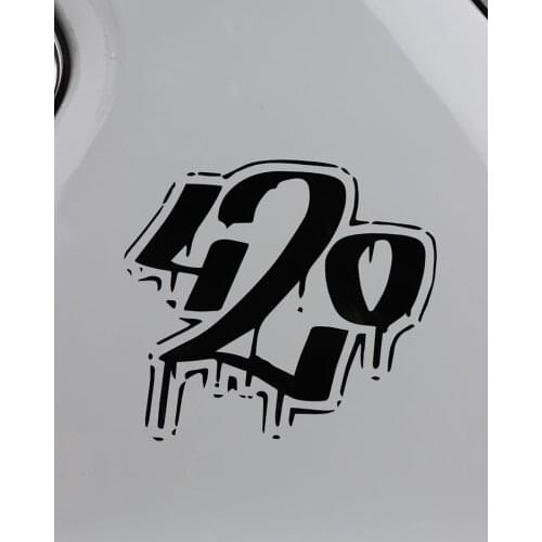 ZTTZDY 16CM*15CM Personality Creative Number 420 Vinyl Motorcycle Car Sticker Decals ZJ2-0265