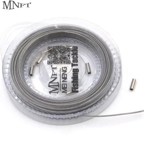 MNFT 1Pcs Nylon Coated Stainless Steel Leader Line 10 Meter 7*7 Strands 80LB,1*7 Strands 40LB Fishing Leader Wire