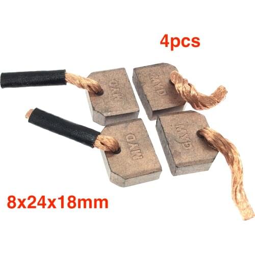 4pcs 8X24X18mm for car 6 cylinder 2751 276A 277 273 251 series starter motor carbon brush