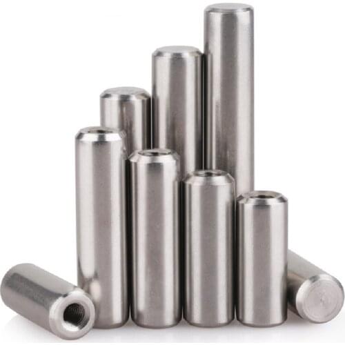 5PCS M4 M5 M6 M8 M10 M12 GB120 internal thread cylindrical pin 304 stainless steel locating pin