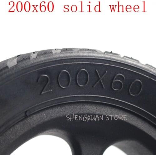 HOT SALE Motorcycle accessories wheels 200x60 solid tires and rims fits Electric scooter 8 inch Non inflatable solid tyres hub