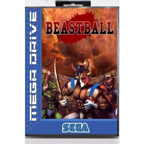 Beastball 16 bit MD Game Card With Retail Box For Sega Megadrive/Genesis