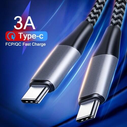 Usb C Cable to Type C PD 60W Fast Charging For Xiaomi Redmi Mi 11 HUAWEI P30 P40 Pro for Samsung Origin Data Cord Long Line 3m