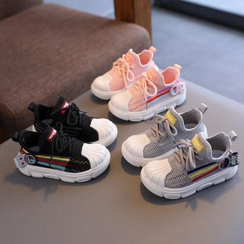 2020 Summer Rainbow Kids sport Shoes For Girls Sneakers Students Breathable Mesh Children Shoes Girls Sneakers Light Shoes Boys