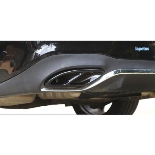 Lapetus Rear Tailgate Exhaust Tip Pipe Decoration Frame Cover Fit For Mercedes Benz GLE Class W166 & Coupe C292 2015 2016 2017