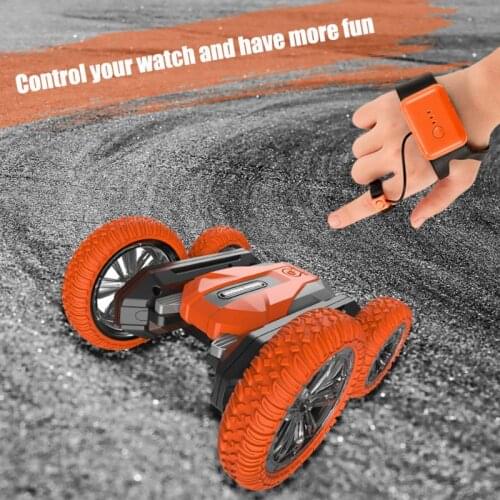 RC Stunt Car 2.4G4CH Drift Deformation Buggy Roll Car Rollover Stunt Car Watch Remote Control Car Gesture Sensing Remote Control