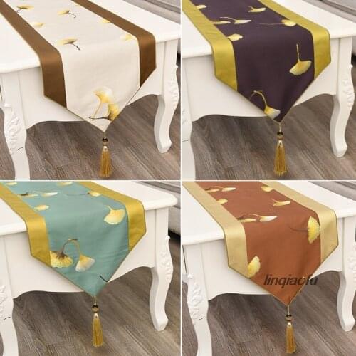 New Chinese style minimalist Nordic table flag Table mat coffee table cabinet tablecloth bed flag bed towel Table runner