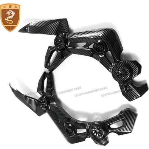 Real Carbon Fiber Front Side Trim Frame Body Cover Panel Fairing for Kawasaki Z900 17-19 RB