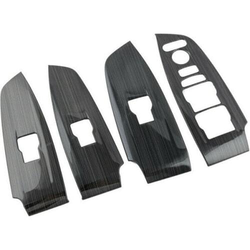 Fit For Honda Accord 2018-2020 Black Titanium Window Lock Lift Panel Trim Frame car modification