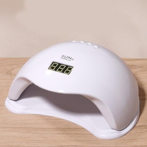 Practical Nail Phototherapy Machine 4 Gear Timing LCD Display UV Nail Lamps Phototherapy Plastic LED Heating Lamp