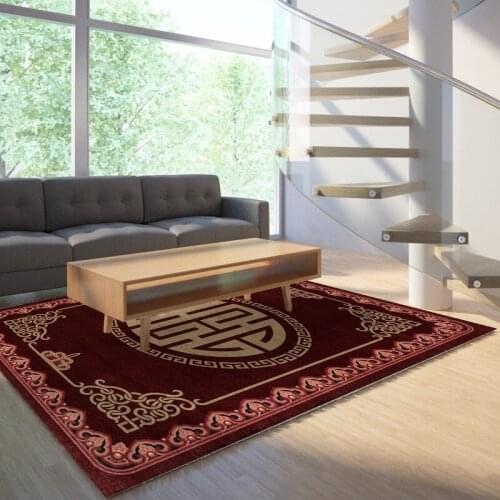 Reese Velvet Lint Free Area Rug Carpets Living Room Traditional Chinese Style Happiness And Blessings Decor Anti Slip Customable