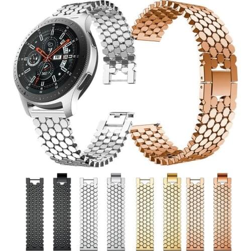 Essidi 22mm Stainless Steel Band For Samsung Galaxy Watch 3 45mm Smart Bracelet Straps For Samsung Galaxy 46mm Gear S3 Correa