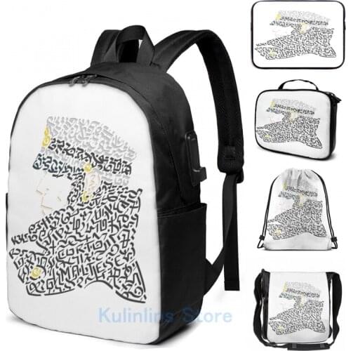 Funny Graphic print Corto Maltese USB Charge Backpack men School bags Women bag Travel laptop bag