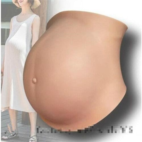 Handmade Premium Fake Belly Month Pregnant Pregnancy Baby Bump Silicone Prosthetics Tummy Cosplay Top Selling Product In 2019