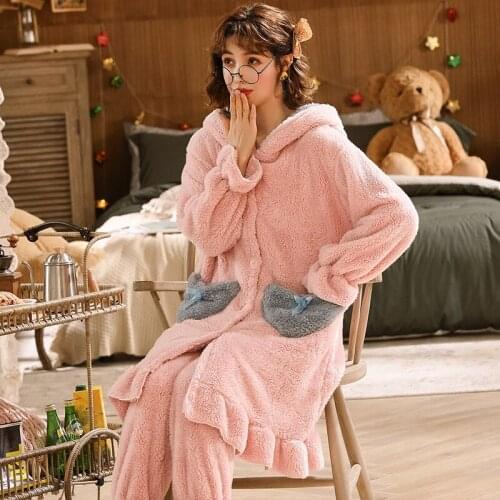 Simiarms Women's Fleece Pajamas