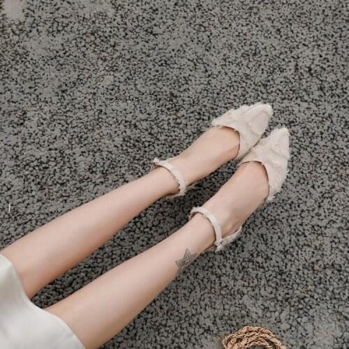 Big Size ladies high heels women shoes woman pumps Fine-heeled pointed shoes