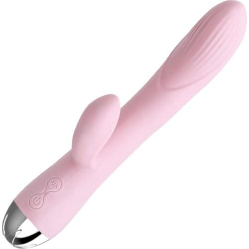 G point soft cute rabbit vibrator female double vibration 12 speed silicone waterproof female vaginal clitoral massager