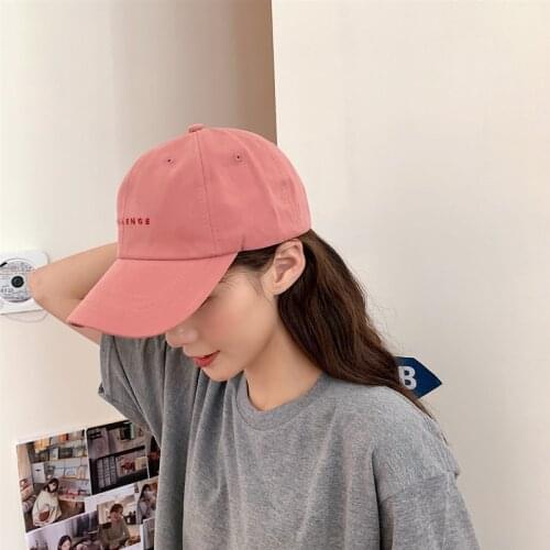 CANZE Women Korean Baseball Cap Summer Wild Simple Small Letter Hat Couple Shopping Sunshade Baseball Cap Tide Brand