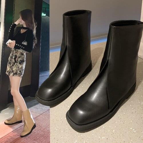 Chunky Heel Platform Long Knee Riding Boots Women 2021 Square Toe Brand Design Black Punk Chic Shoes Women