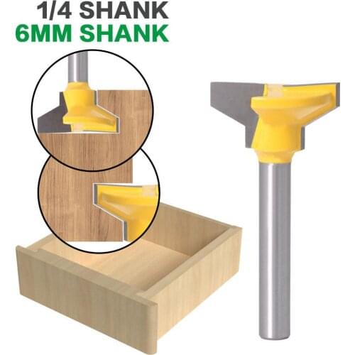 1/4" Shank 6mm shank Reversible Drawer Front Router Bit For Woodworking Cutter Tool Milling Cutter