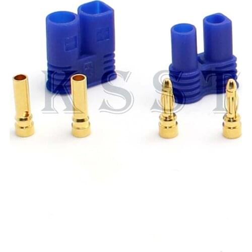 10 Sets Male Female RC EC2 2.0mm Lipo Battery Connector Gold Bullet Plug