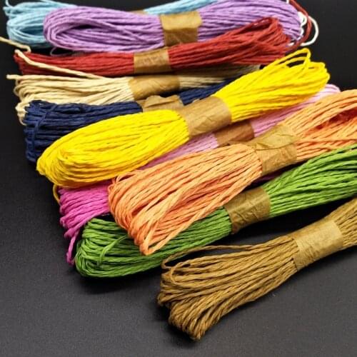 12Colors/Bundle 2mm DIY Hand-knitting Colorful Paper Rope Package Birthday Party Handmade Crafts Eco-Friendly Kindergarten Art
