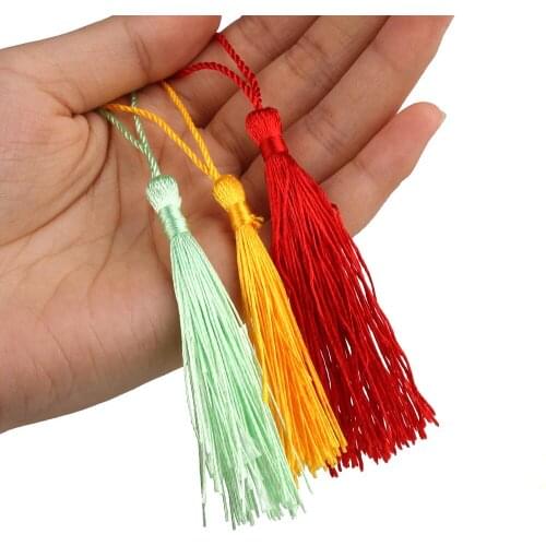 32pcs/Pack Polyester Silk Tassel Fringe 13cm Cotton Tassels Trim For Sewing Curtains Accessories DIY Wedding Decoration