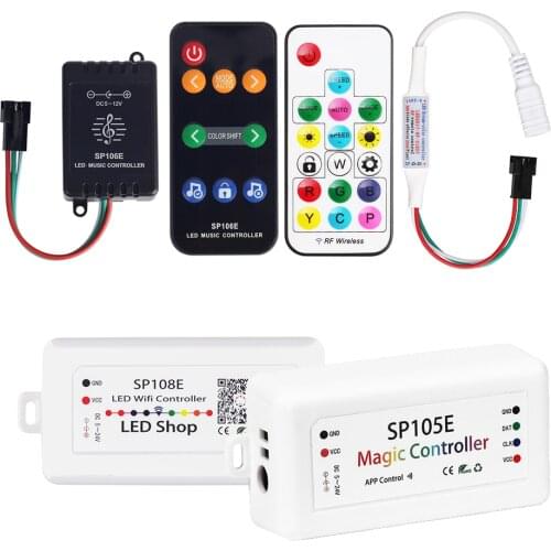 5-24V Bluetooth WiFI music Controller RF mini pixel controller APP control For WS2811 WS2812B IC LED Pixel Strip 5050 RGB