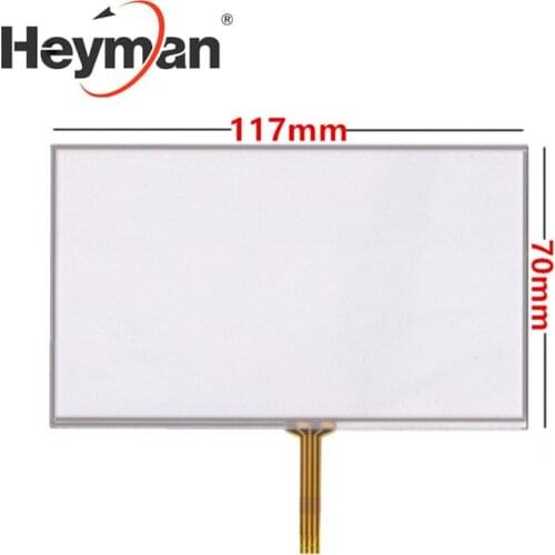 Heyman 5 inch Resistance screen 117*70 117mm*70mm HSD050IDW1 handwritten navigation GPS MP5 MP4 vx580 580r touch screen panel