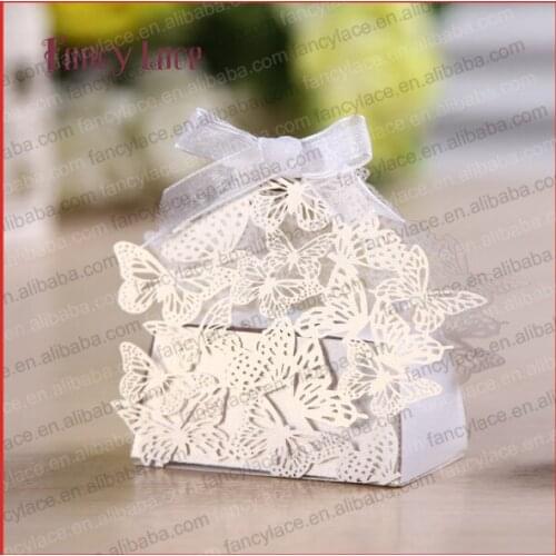 50pcs New Arrival Butterfly Laser Cut Candy Box For Gift Packing Bags Chocolate Boexes Sweet Wedding Party Decoration Supplies