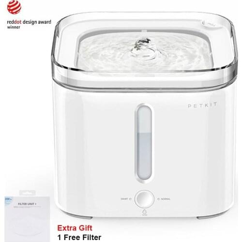 Petkit 2L Automatic Pet Cat Water Fountain Filter Dispender Feeder Smart Auto Power-Off Water Bowl Kitten Puppy Dog Drinking