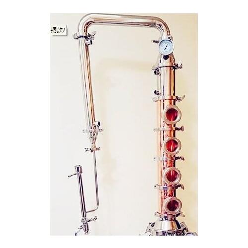 Free Shipping 3" Mix Copper---Stainless Steel304 Type Flute Distiller,Copper Platte Sets*4