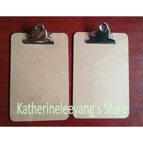 Big Sale A5 MDF clip board portrable Wooden file clipboard restaurant clipboard with hook office supplies/stationery