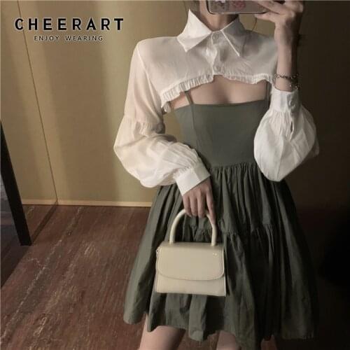 Cheerart Blouses With Sleeves
