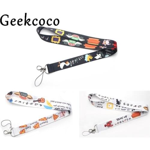 Friends TV show diy keychains Accessory Safety Breakaway Mobile Phone USB ID Badge Holder Keys Strap Tag Neck lanyard J0236