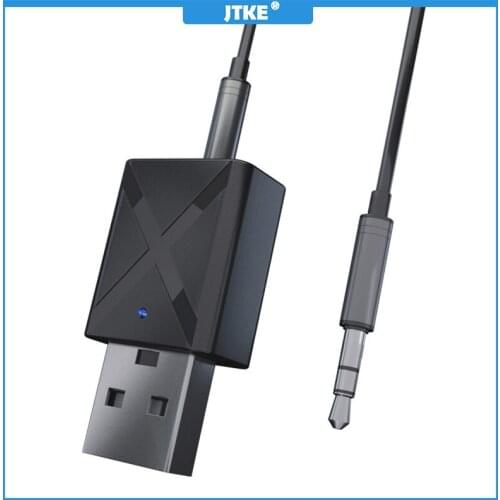 JTKE USB Wireless Receiver Transmitters Bluetooth V5.0 Audio Music Stereo adapter Dongle for TV PC Bluetooth Speaker Headphone