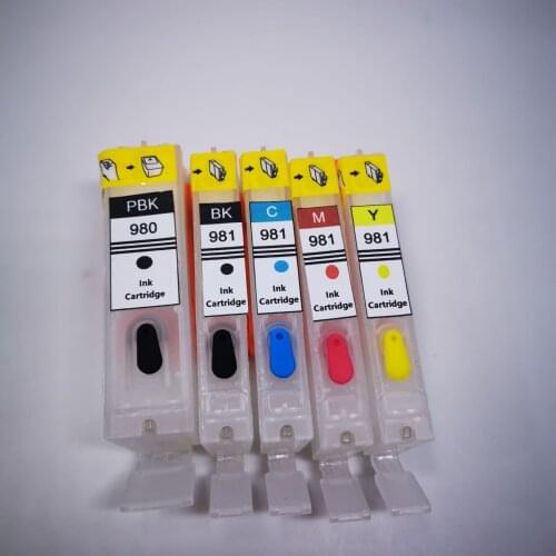 Refillable Ink Cartridge PGI-980 PGI-980XL CLI-981XL for Canon PIXMA TS6290/TS8190/TS8195/TS8290/TS9590