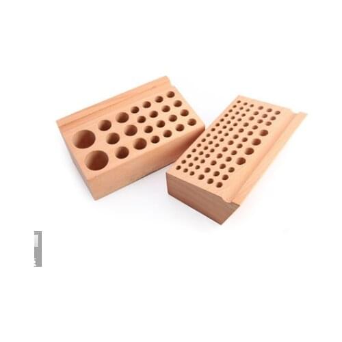 Leather hand-stitched DIY tool holder beech tool holder perforated beech tool table printing tool holder storage box