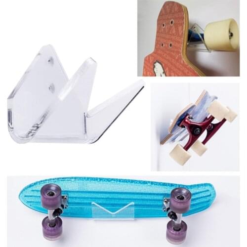 Skateboard Wall Mount Rack Display Stand Holder Acrylic Longboard Deck Skate Scooter Stand Skateboards Skateboard Wall Holder