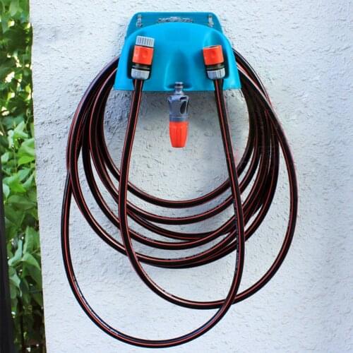 Wall Mounted Garden Hose Pipe er Holder Storage Bracket Shed Fence Cable Plastic Hose Pipe Holder