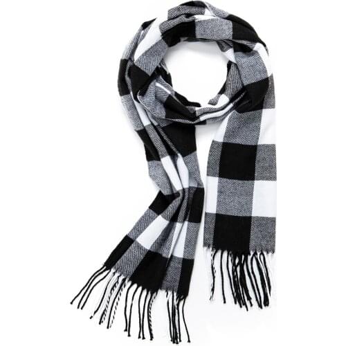 2019 Autumn Winter Female Wool Plaid Scarf Women Cashmere Scarves Wide Lattices Long Shawl Blanket Tippet Wrap Bufandas Hombre