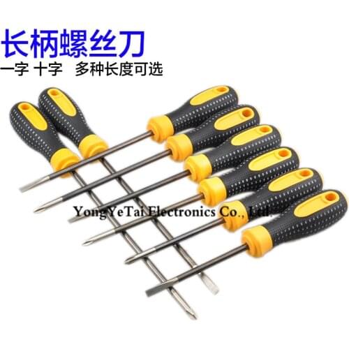 One word long screwdriver with long handle screwdriver screwdriver Repair tool Flat screwdriver 3/5 / 6mm free shipping