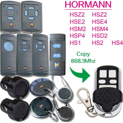 HORMANN 868mhz remote conttrol gate garage door HSZ2 HSZ4 HSE2 HSE4 HSM2 HSM4 HSP4 HSD2 HS2 HS2 HS4 remote control 868,3mhz