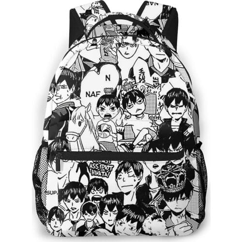 Haikyuu Backpack for Girls Boys Travel RucksackBackpacks for Teenage school bag