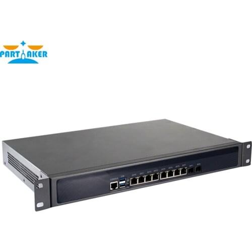 Partaker R7 Firewall Server Networks Celeron 3855U 2GB RAM 32GB SSD with 8*Intel 82583V Gigabit ethernet ports 2 SFP